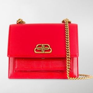 Balenciaga Sharp Lizard embossed Lambskin Leather  Shoulder bag